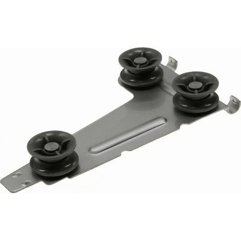 ENSEMBLE ROULETTES  GAUCHE PANIER SUP POUR LAVE VAISSELLE   BRANDT - AS0039191 (1/2)
