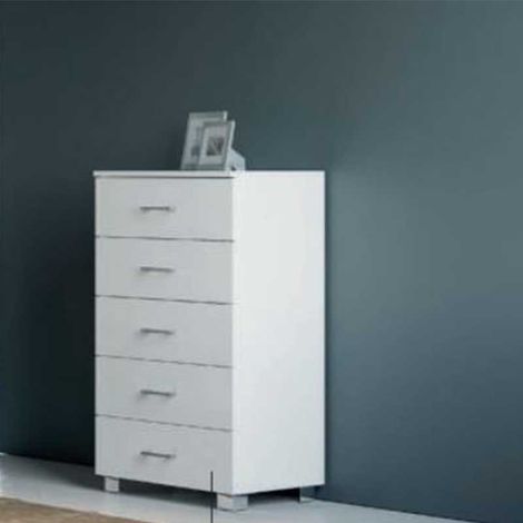Cassettiera 5 Cassetti 61x44x103 cm - VARI COLORI DISPONIBILI (1/2)