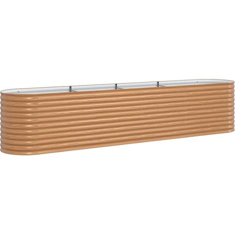 Maison Exclusive - Hochbeet Braun 400 x 80 x 81 cm Stahl