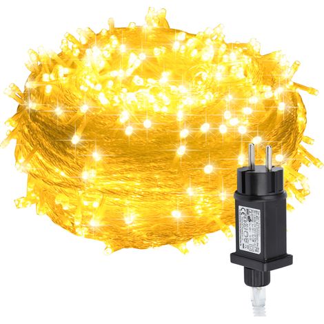 Randaco 30M 300LED IP44 8-mode festone luce di Natale all'aperto decorazione giardino interno per Natale compleanno matrimonio soggiorno bianco caldo