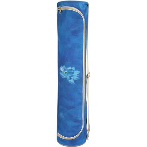 Borsa porta tappetino da yoga con doppia cerniera, ampia capacità e tracolla regolabile per un facile trasporto del tappetino. (1/4)