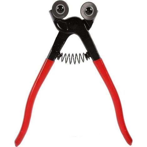 Tile Nippers, Glass Cutting Nippers, Tile Cutting Pliers, for Ceramics, Other Various Materials, Cut Glass Tiles (Red) (1/2)