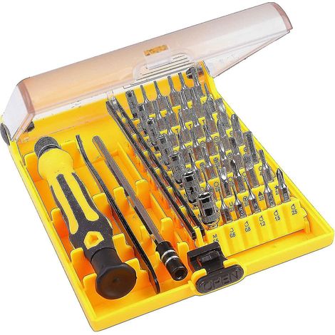 Kit de tournevis magnétique de précision 45 en 1 avec outils Pozidriv (1/5)