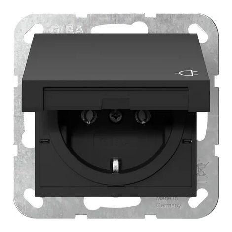 GIRA 4454005 SCHUKO KD System 55 Schwarz m
