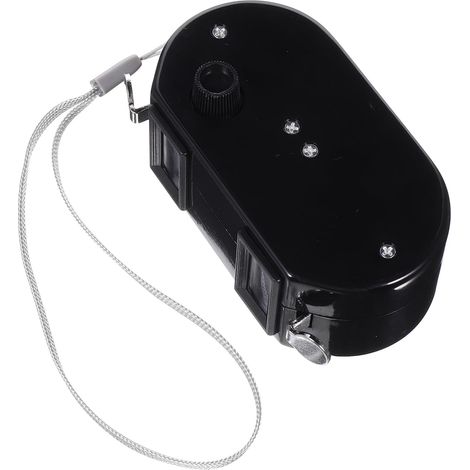 Contador de doble mano con pantalla de cuatro dígitos, contador mecánico portátil para béisbol y golf, función de conteo dual, fácil de usar y leer, negro (1/5)