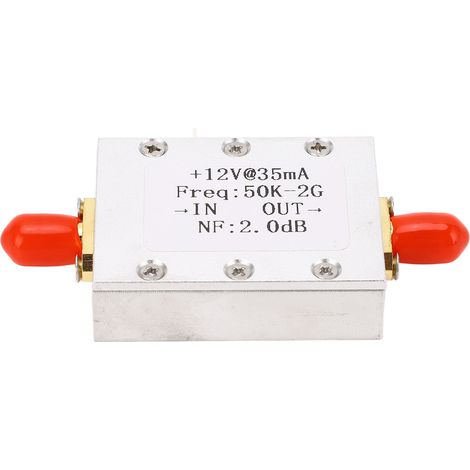 Rauscharmer Verstärker, 31 dB, hohe Verstärkung, Breitband, 50 kHz–2 GHz, DC 9–15 V, LNA-Zubehör (1/5)