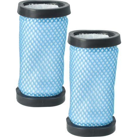 vhbw 2x filtro compatibile con Hoover RA22HCGR 017, RA22OFHC 011, RA22PTG 011, RA22SE 011 aspirapolvere - Filtro aria di scarico, nero / bianco / blu