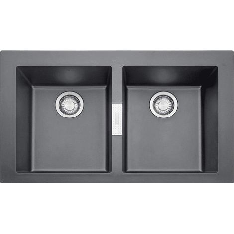 Franke SID 620 114.0191.185 Lavello da Incasso Sirius Tectonite, Nero (1/2)