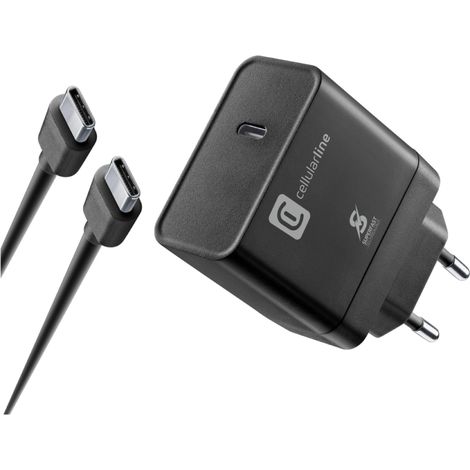 Cellularline USB-C Super Fast Charger Kit für Samsung 45W Black