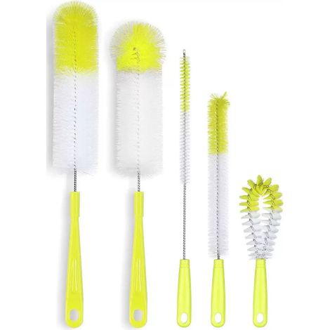 5pcs Brosse de Nettoyage - Nettoyage des biberons - biberons - Brosse à Vaisselle Universelle biberons - pichets - théière - cafetière
