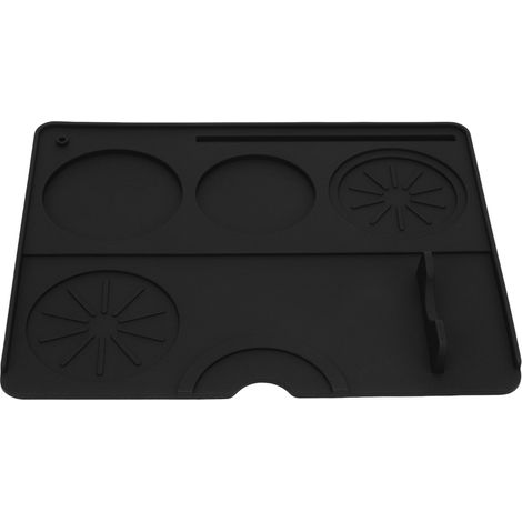 Tapis de tassage à café plat en silicone, accessoire pour machine à café, outil de cuisine (1/5)