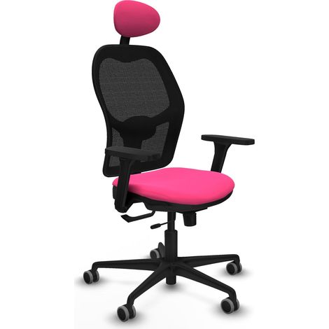 Chaise de bureau piqueras y crespo Jorquera noir soutien lombaire réglable (1/2)