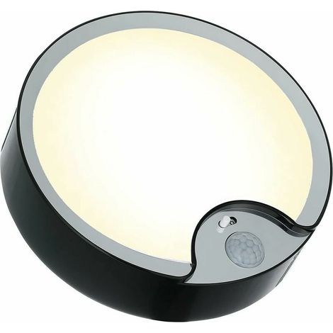 Plafonnier LED à Détecteur de Mouvement, Lampe de Plafond Intérieure Super Lumineuse à Piles, pour Grenier, Buanderie, Garage, Couloir, Escalier, 18,3cm 300LM N lumière chaude (1/5)