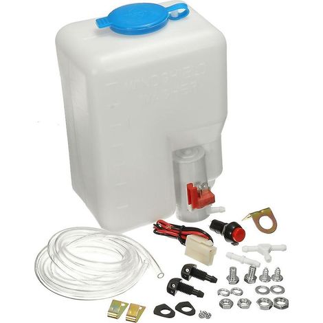 12V 1,8L Scheibenwaschflüssigkeitsbehälter-Set mit Universalpumpe für Scheibenwischersystem
