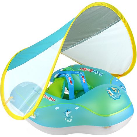 Bouée gonflable pour bébé avec pare-soleil et siège de piscine, taille L (1/5)