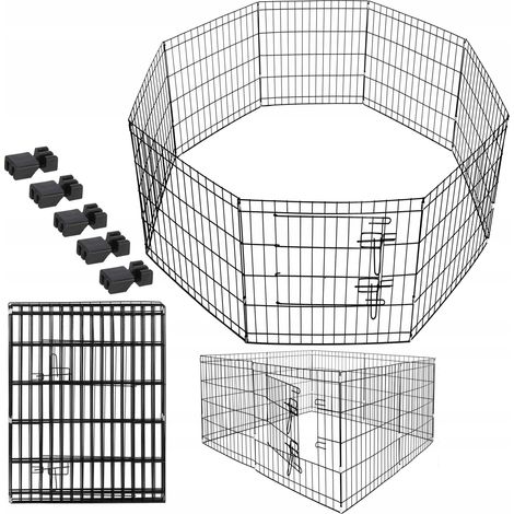 RECINTO PER CANE CANI CUCCIOLI PARCO GIOCHI GABBIA 155x61cm PIEGHEVOLE GRANDE