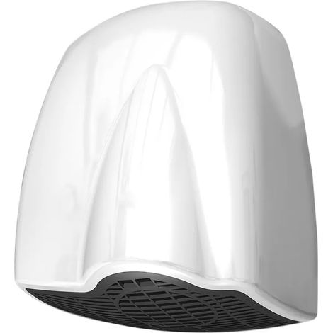 Asciugamani elettrico silenzioso con motore a induzione 1850W in ABS bianco (1/3)