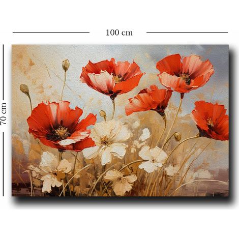Decorazione artistica da parete con stampa su tela Painting Multicolore (1/4)