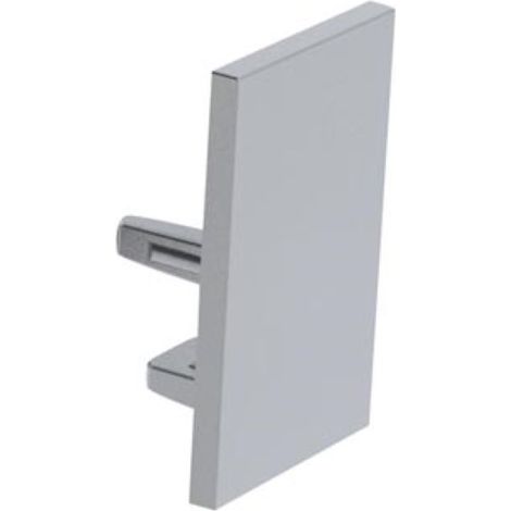 CAPUCHON EN ALUMINIUM POUR PROFILÉ POUR RUBAN LED ALU-SWISS - SANS TROU DE CÂBLE - ARGENT VELLEMAN EC-SS-H1 (1/2)