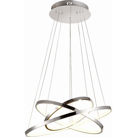 Lampadario sospeso LED Candellux LUNE 33-64738 cromo (1/2)