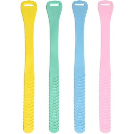 RisingFF Set of 4 Silicone Toilet Seat Lift Handles, Touch-Free, Bathroom Accessories (4 Colors) (1/5)