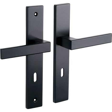 Nathan/Loft-Türgriffe mit ALPERTEC-Schlüsselloch, Stahl, 195 mm Achsabstand ALPERTEC
