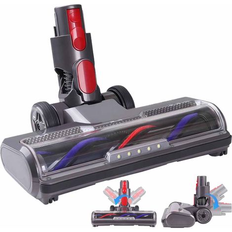Brosse Compatible avec Dyson Aspirateur V7,V8,V10,V11,V15,Tête de Brosse et Balai Accessoire pour Aspirateur avec 5 Lampes LED (1/5)