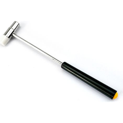 Marteau d'horloger 2 en 1 18.5cm à tête interchangeable souple/dure, outil de frappe précis pour réparation de montres