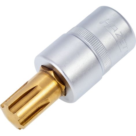 Hazet Schraubendreher-Steckschlüsseleinsatz 1/2 (12,5 mm) Vierkant hohl, Innen Keilprofil Ribe-CV, SW M14 (1/4)