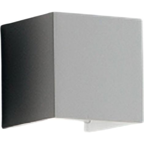 Lampada a led da parete Cubetto IP54 6,5W con alette regolabili Bianco (1/3)