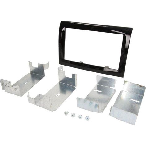 Facade autoradio 2DIN compatible avec Fiat Ducato ap13 - Noir brillant