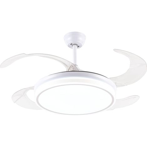 Ventilador de techo retráctil con luz LED y temporizador (1/5)