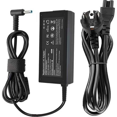 Chargeur Pc Portable Universel 45w Compatible avec HP Ordinateur Portable 19.5v 2.31A, Stream 11 13 14, 15 Notebook Pc Series Pavilion, 740015-003 741727-001 Tpn-C125 Hstnn-La40 740015-004 721092-001 (1/5)