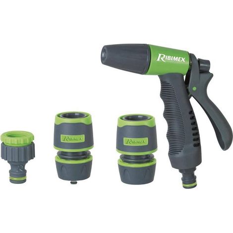 Kit Pistol de Arrosage Bi-Mat. - 2 Raccords 15 mm - Pratique et Durable - D-Work (1/2)