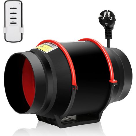 Einfeben – Ventilateur de conduit 100mm/150mm – Débit d’air 310m³/h – Vitesse réglable – Installation facile – Boîtier ABS robuste (1/5)