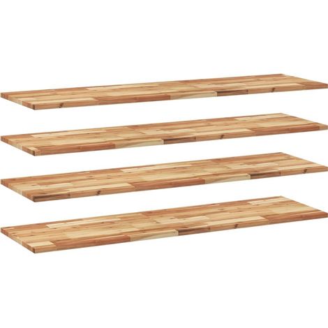 Maison Exclusive - Schweberegale 4 Stk. 160x40x2 cm Massivholz Ak