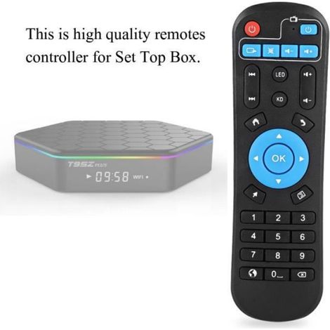 BOYOU Télécommande pour boîtier décodeur, Set de Remplacement Décodeur STB Télécommande pour T95Z Plus T95U Pro T95V Pro (1/4)