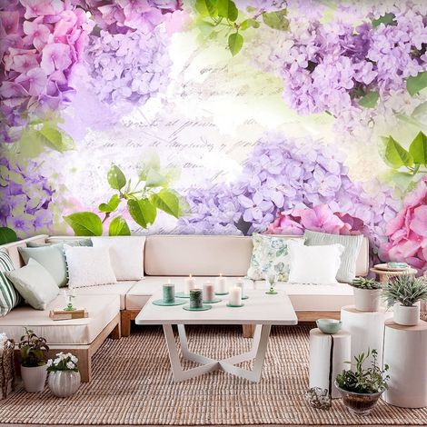 Papier peint adhésif Les lilas de mai - 245 x 175 cm