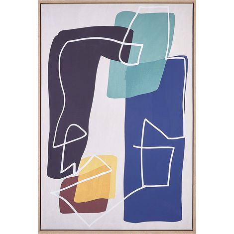 Quadro Decorativo da Parete 63 x 93 cm Cornice Donna Multicolore Enna