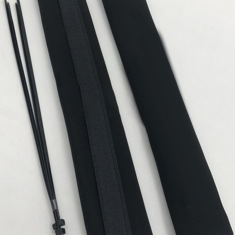 Cache-poussière pour amortisseur avant de moto, adapté aux motos tout-terrain, noir. (1/5)