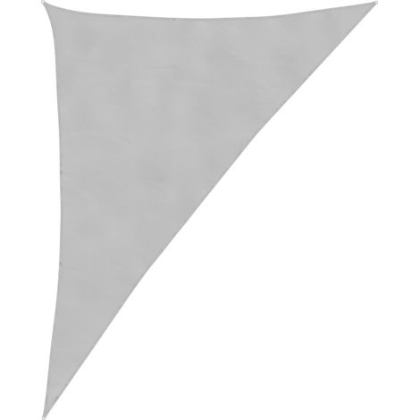 Voile d'ombrage  Voile de parasol gris clair 4x5x6,4 m 100% polyester oxford