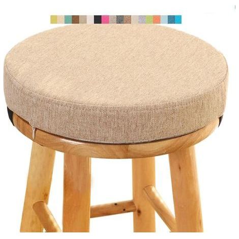 Coussin de Tabouret Ronde - Galette de Chaise Ronde Confortable - 30cm - Coussin de Chaise pour Salle à Manger, Cuisine, Bureau, Bar, Jardin, Intérieur/Extérieur(A15,30x5CM/11.8x2inch) (1/5)