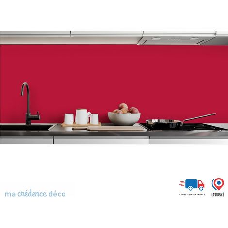 Crédence : Rouge oriental RAL 3031 - Alu composite - 120 - 60 (1/3)