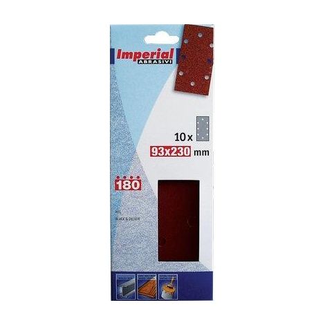 CARTA ABRASIVA A FOGLI BD IMPERIAL - GRANA 120 MM 93X230 CF=PZ 10- 4 confezioni