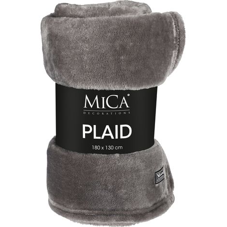 Mica Decorations Fleecedecke Famke 130 x 180 cm anthrazit