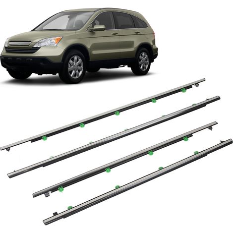 Vierteiliger Fensterleisten- und Dichtungssatz passend für Honda CR-V 2007-2011 (72410-SWA-A01 72450-SWA-A01 72910-SWA-A01 72950-SWA-A01) (Übergröße) (1/5)