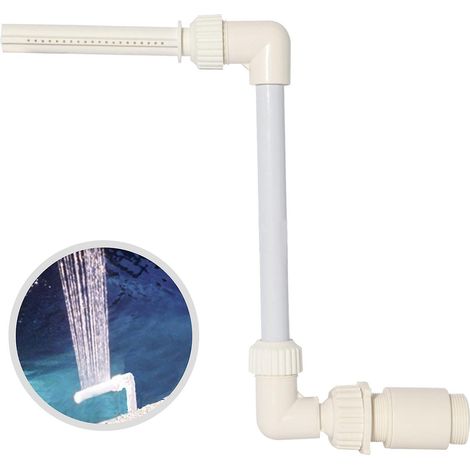 Fontaine de piscine en forme de fleur, jet d'eau en cascade, compatible avec les raccords de retour filetés de 1,5 pouce