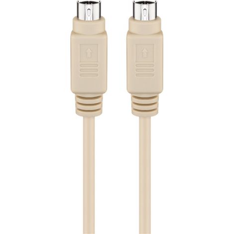 Goobay 50557 cable ps/2 5 m 6-p Mini-DIN Beige (1/2)