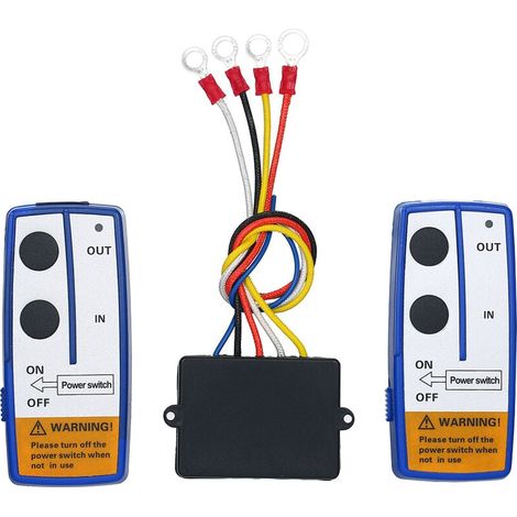 Télécommande Sans Fil Pour Treuil - 100 Pieds - 12 V - Compatible Avec Treuils À Solénoïde - 2 Pièces (1/5)