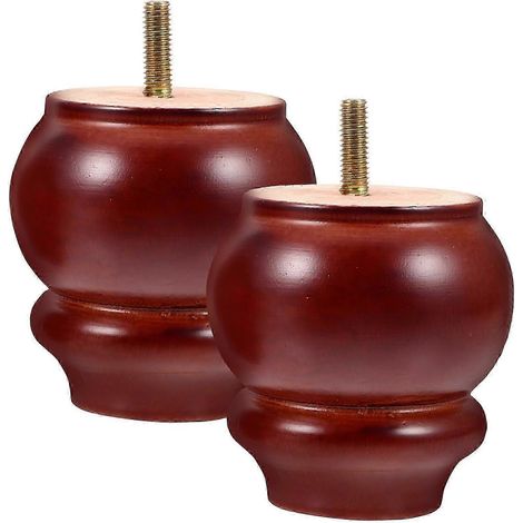 Pieds de canapé en bois, pieds de meubles, pieds de table, ensemble de 8 pièces, pieds de rechange en bois brun (1/5)